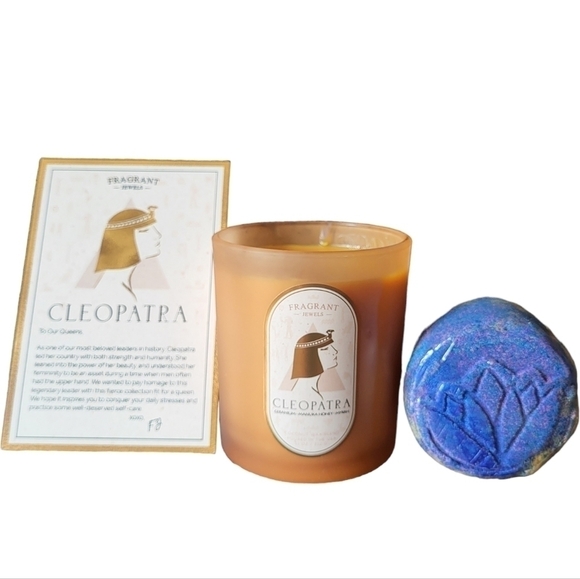 FRAGRANT JEWELS Cleopatra Candle and Bath Bomb Set NIB - Picture 1 of 7
